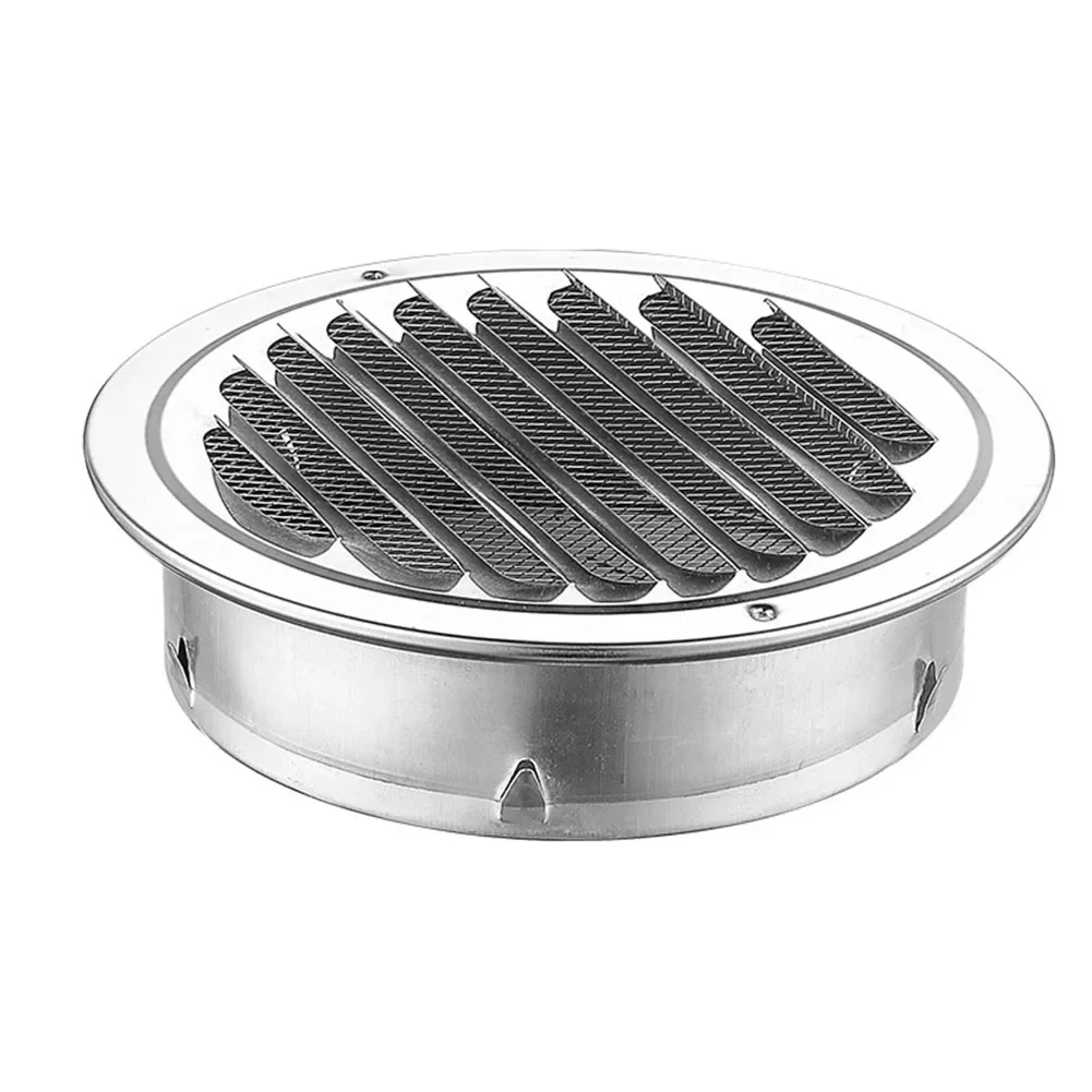 70 300mm Round Stainless Steel Vent Grille Exterior Wall Duct Ventilation Tools Exhaust Grille Cover Cooling Heating Vents Cap