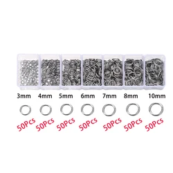Stainless Steel Jewelry Making Kit: Lobster Clasps, Jump Rings, Crimp Beads, and Caps (Set 05)