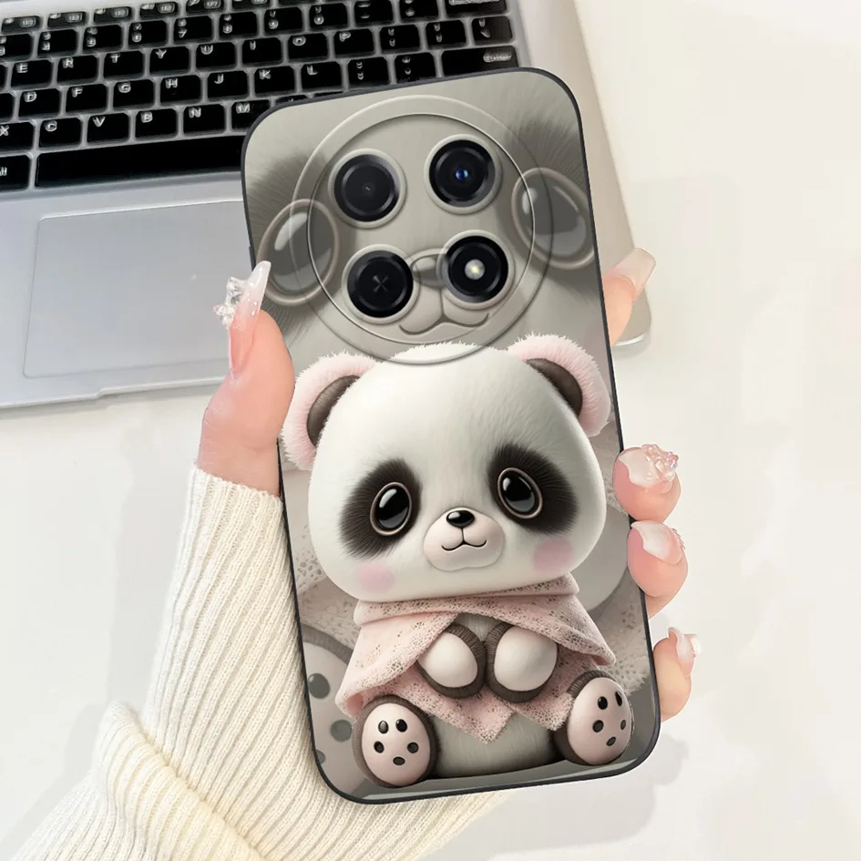 Floral Duck & Cat Soft Silicone Shockproof Phone Case