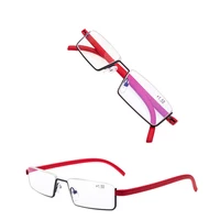 Metal Anti-Blue Light Reading Glasses Men Half Frame Prescription Eyeglasses Male Reading Glasses 5