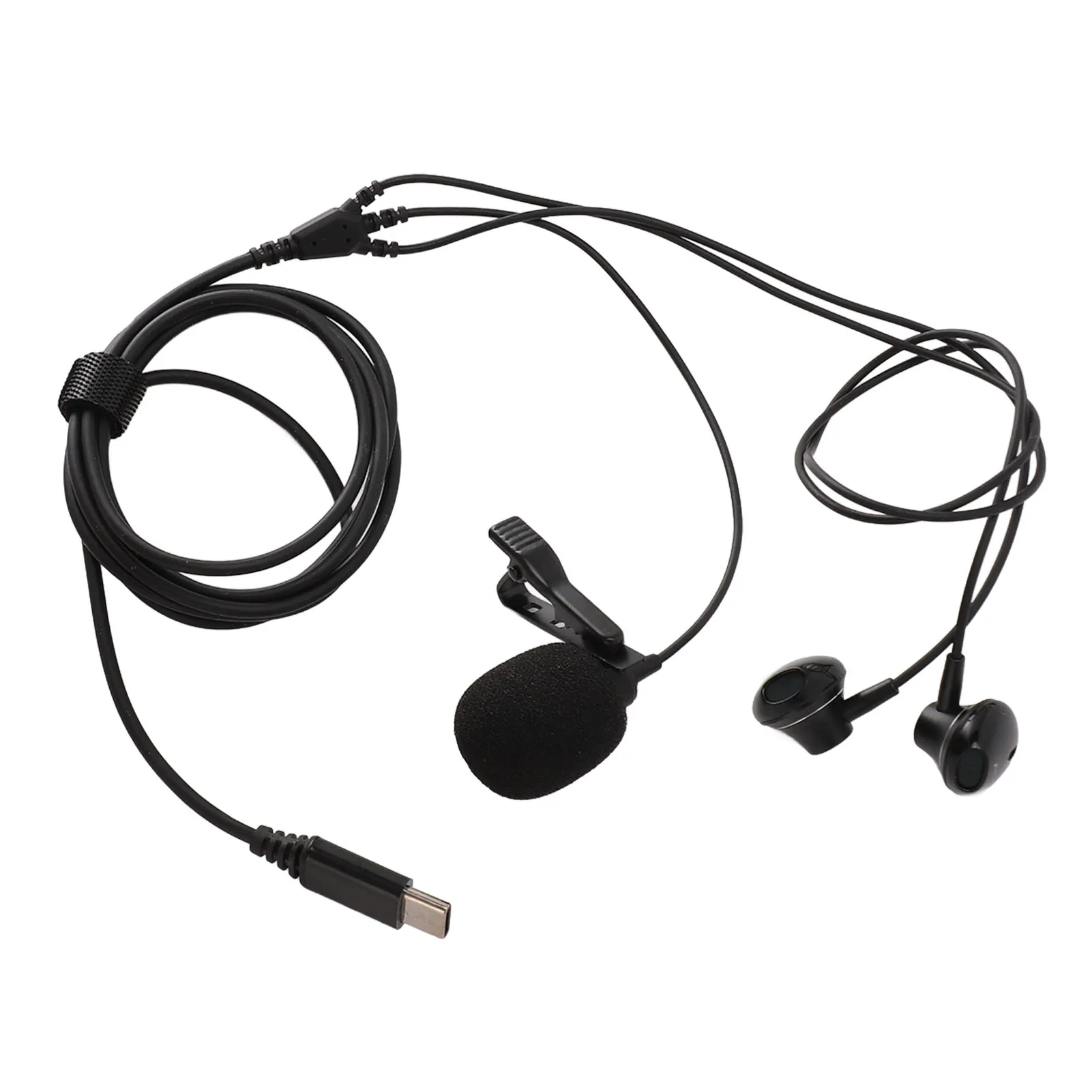 

USB C Wired Earphone Noise Reduction Earbuds With Microphone For Singing Recording Game