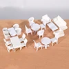 1/25 1/50 1/75 1/100 Scale Furniture for Model Building Layout Dollhouse Table Chair Miniature Accessories Plastic Model Craft 2