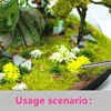 DIY Material Realistic Grass Tuft Miniature Grass Bushes Plant Cluster Scenery Mutlicolor Simulation Grass Nest Model Sand Scene 4