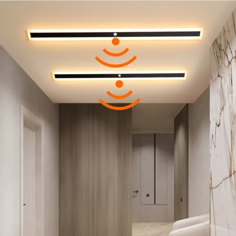 Long Strip Wall Lamp Outdoor Waterproof IP65 Motion Sensor LED Light wall light outdoor porch light For Living Room Garden Porch