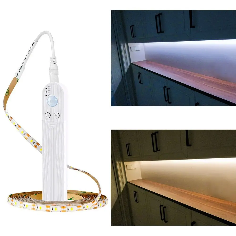 

High-density Motion Sensor Light Strip Durable Bendable LED Cabinet Light Strip Waterproof DC5V Linear Light Strip Room