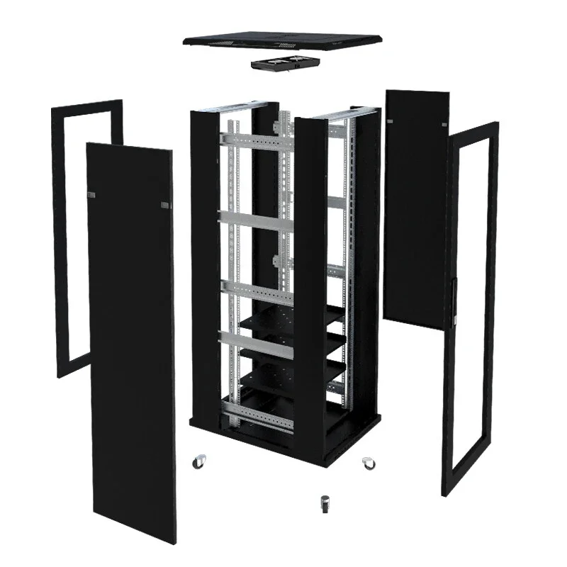 Data Cabinet 600*800 Floor-Standing Server Rack 19inch Network Cabinet 12/16/20/24/28/32/38/42U with Glass Door 5