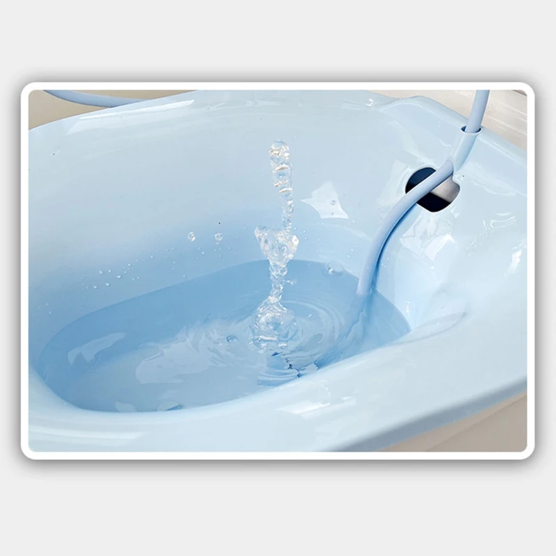 Toilet Sitz Bath Basin Squat Closestool Folding Toilet Sit Basin Bath Wash Butt Woman Confinement Basin Cleaner for Elderly Maternal Pregnant Woman