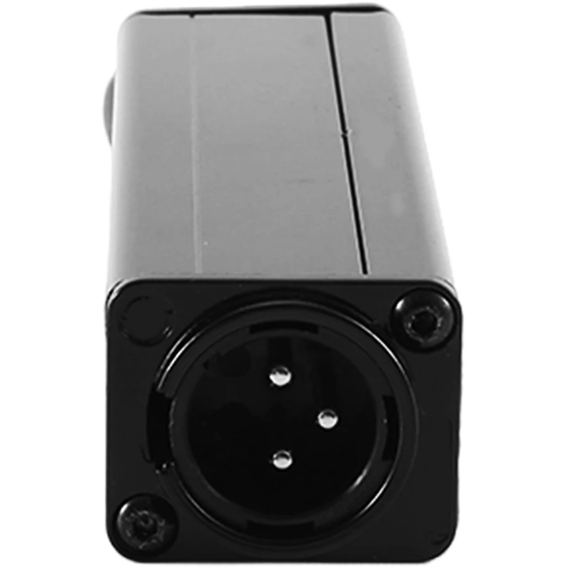 PX-D2 전문 XLR 오디오 전류 사운드 아이솔레이터, 커먼 그라운드 간섭 제거용 블랙, 1 개
