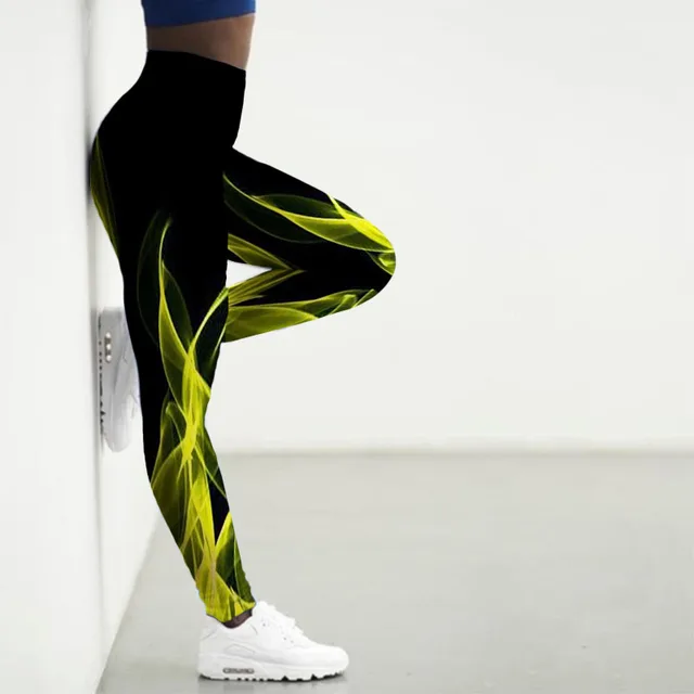 Sport Leggings Women 3D Digital Fire Printed Tights Yoga Pants Flame Gym Clothing Femme Workout Leggins Ladies Leginsy Damskie 5