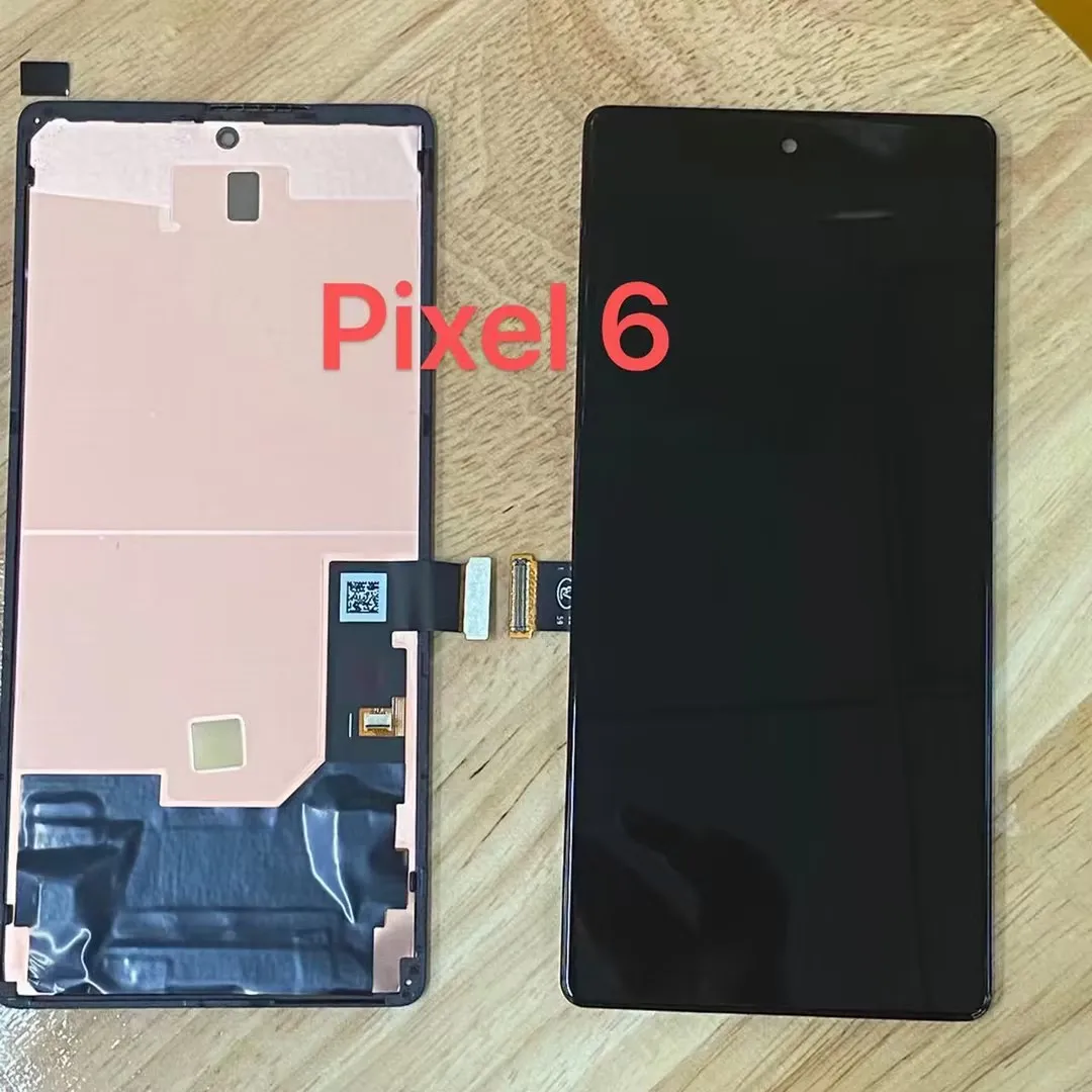 구글 픽셀 6 용 슈퍼 OLED LCD 디스플레이 터치 스크린 디지타이저 어셈블리 교체, 픽셀 6 GB7N6 G9S9B16 LCD 프레임 없음