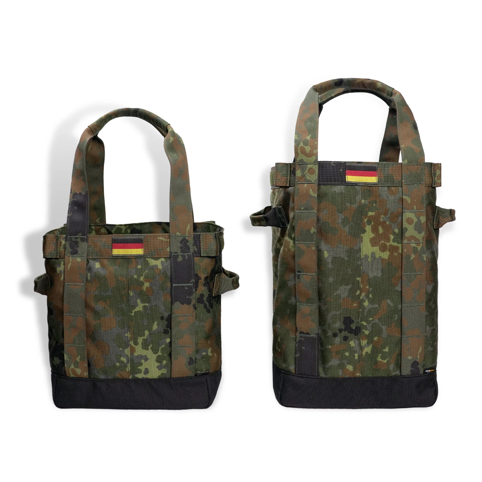 MAUHOSO Germany Flecktarn Outdoor Large-Capacity Travel Equipment  Tactical Bag, for camping, outdoor, travel, home.2-packs
