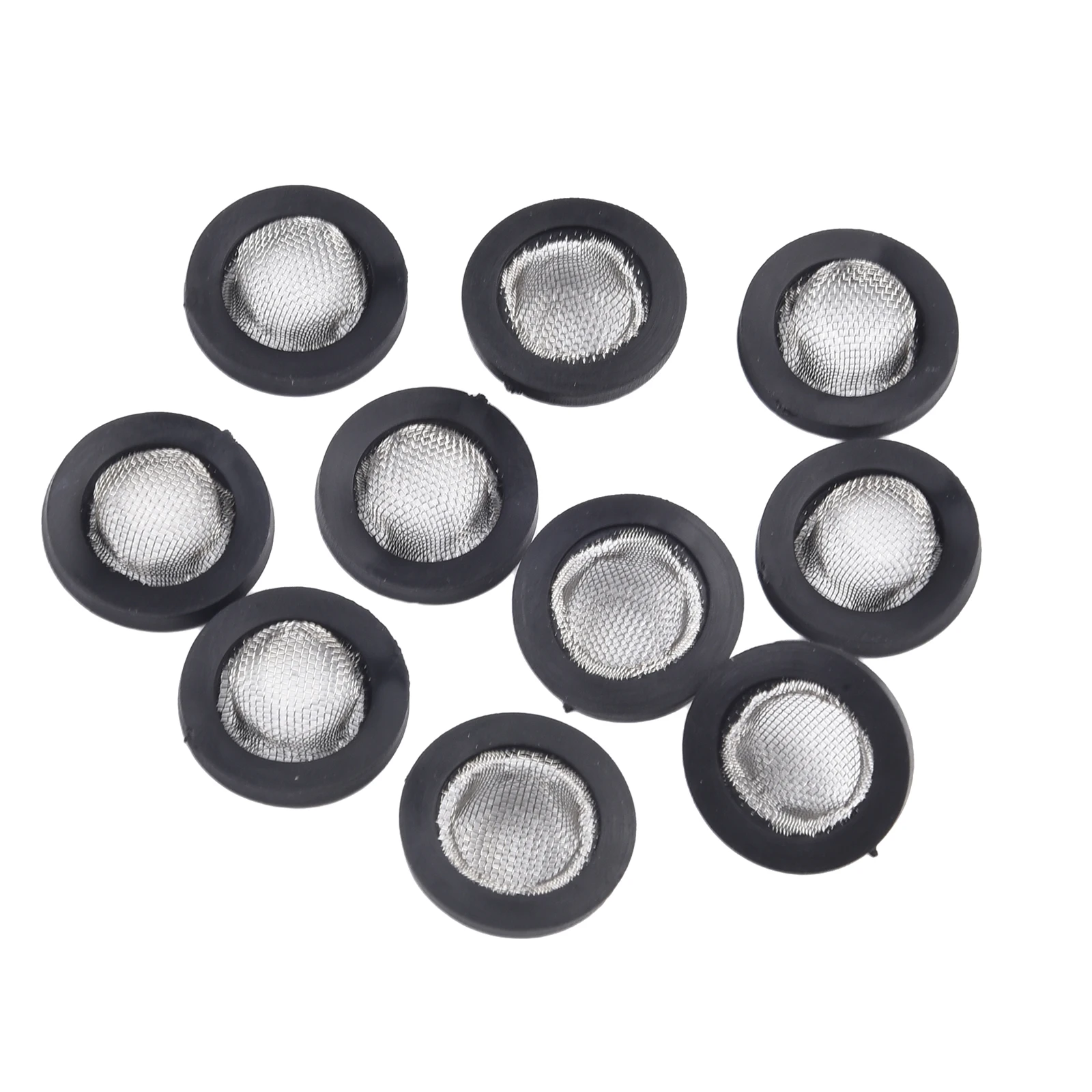 10pcs Garden Shower Hose Silicone Rubber Washers Filter Mesh Replacement for Washing Machine Faucet Seal Shower Head Accessories filter mesh