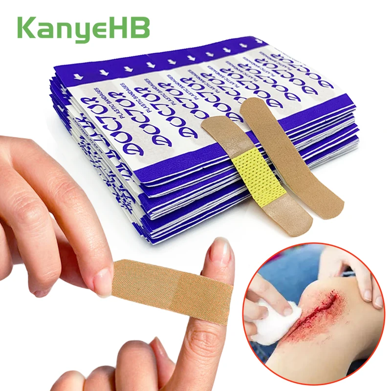 

50pcs Band-Aid Wound Care Hemostasis Plaster Breathable Herbal Medical Sterile Adhesive Bandage Adhesive Tape Band Aid A1557