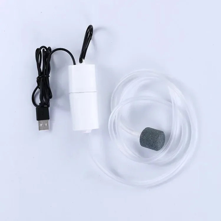Aquarium Sauerstoff Luftpumpe Aquarium USB Stille Luft Kompressor Belüfter Tragbare Mini Kleine Oxygenator Aquarium Zubehör 5v 1W – Detail 7