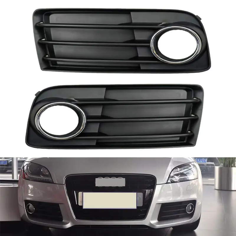 

For Audi TT 2011 2012 2013 2014 Car Left/Right Side Front Bumper Fog Light Grille Grill Cover 8J0807681J 8J0807682J