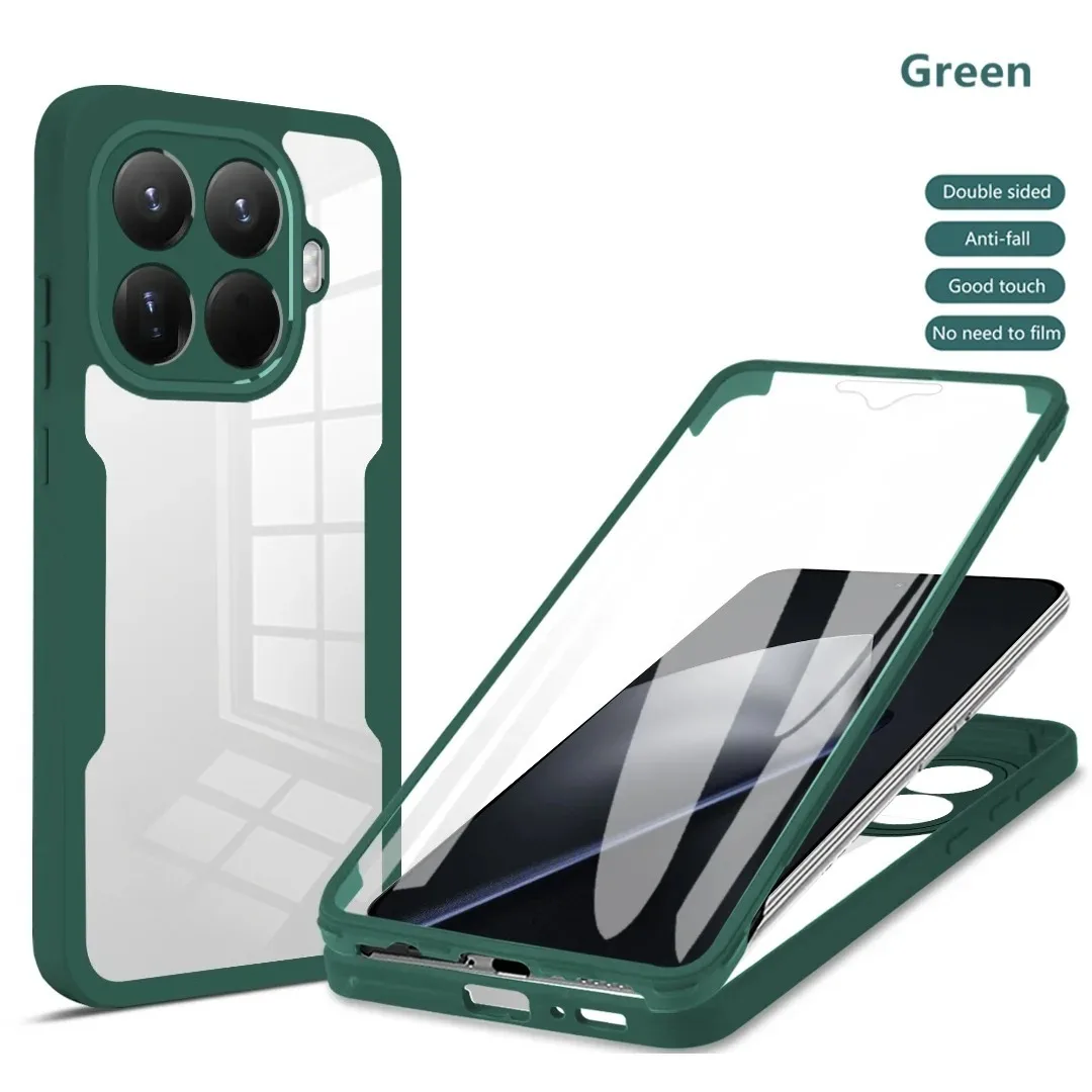 Shockproof 360° Full Body Transparent Case with Screen Protector
