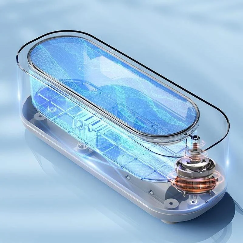Ultrasonic Cleaning Machine 45000Hz High Frequency Vibration Wash Cleaner Washing Jewelry Glasses Watch Ring Dentures Cleaner 2