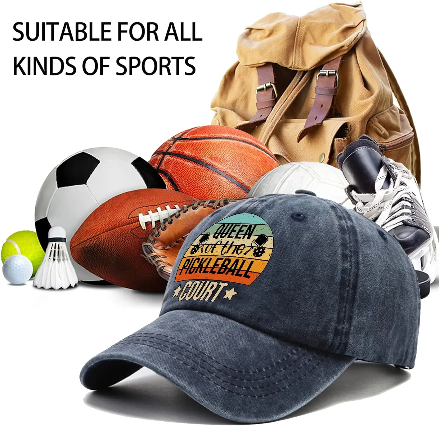 Queen Pickleball Baseball Hat 6