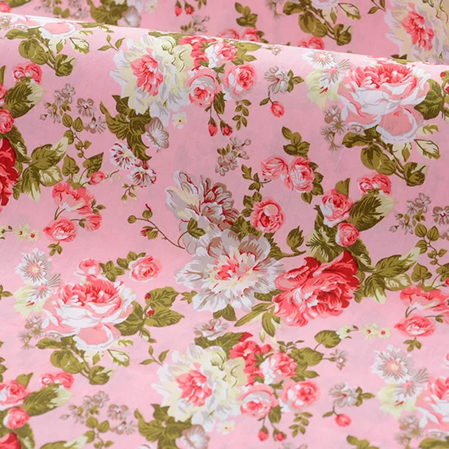 Algodón Bordado Floral D/2 Rojo - Tejidos De Algodón Bordado En