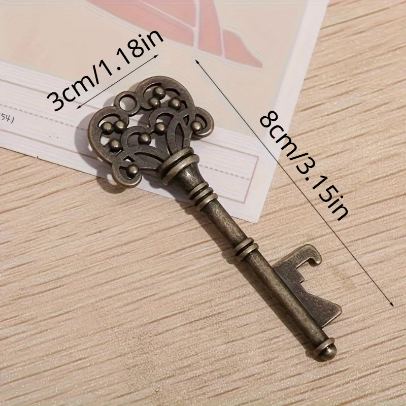3pcs/set, Bottle Opener, Vintage Crown Key Shape Bottle Opener, Suitable For Bar Or Household, Barware Tool