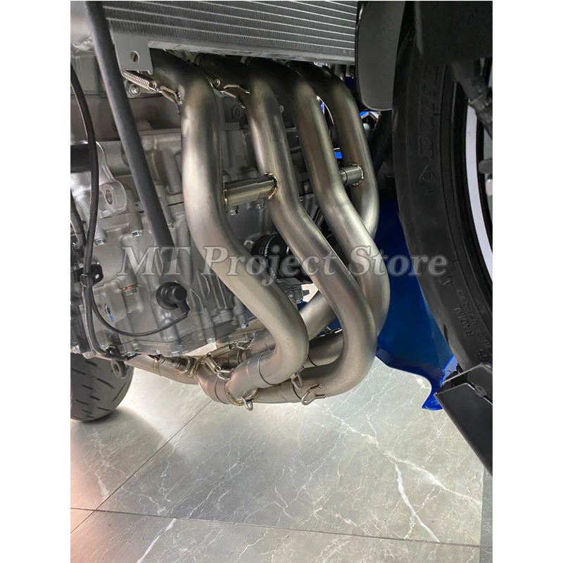Slip On For Kawasaki Ninja ZX-25R ZX25R ZX 25R 2020 - 2023 Motorcycle Exhaust System Escape Moto Modified Front Middle Link Pipe - Image 2