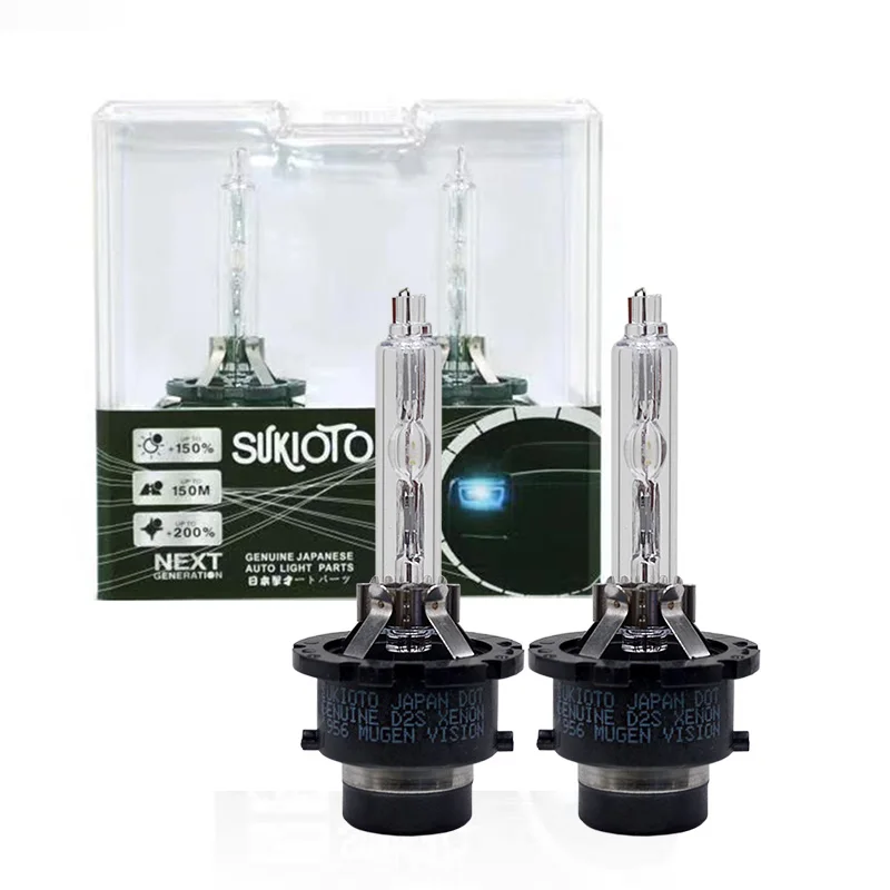 

2PCS GENUINE SUKIOTO JAPAN 35W D2S HID Xenon Bulb D4S D4R D2R 55W 4300K 6000K 8000K For D2S D4S Xenon HID Headlight Ballast Kit