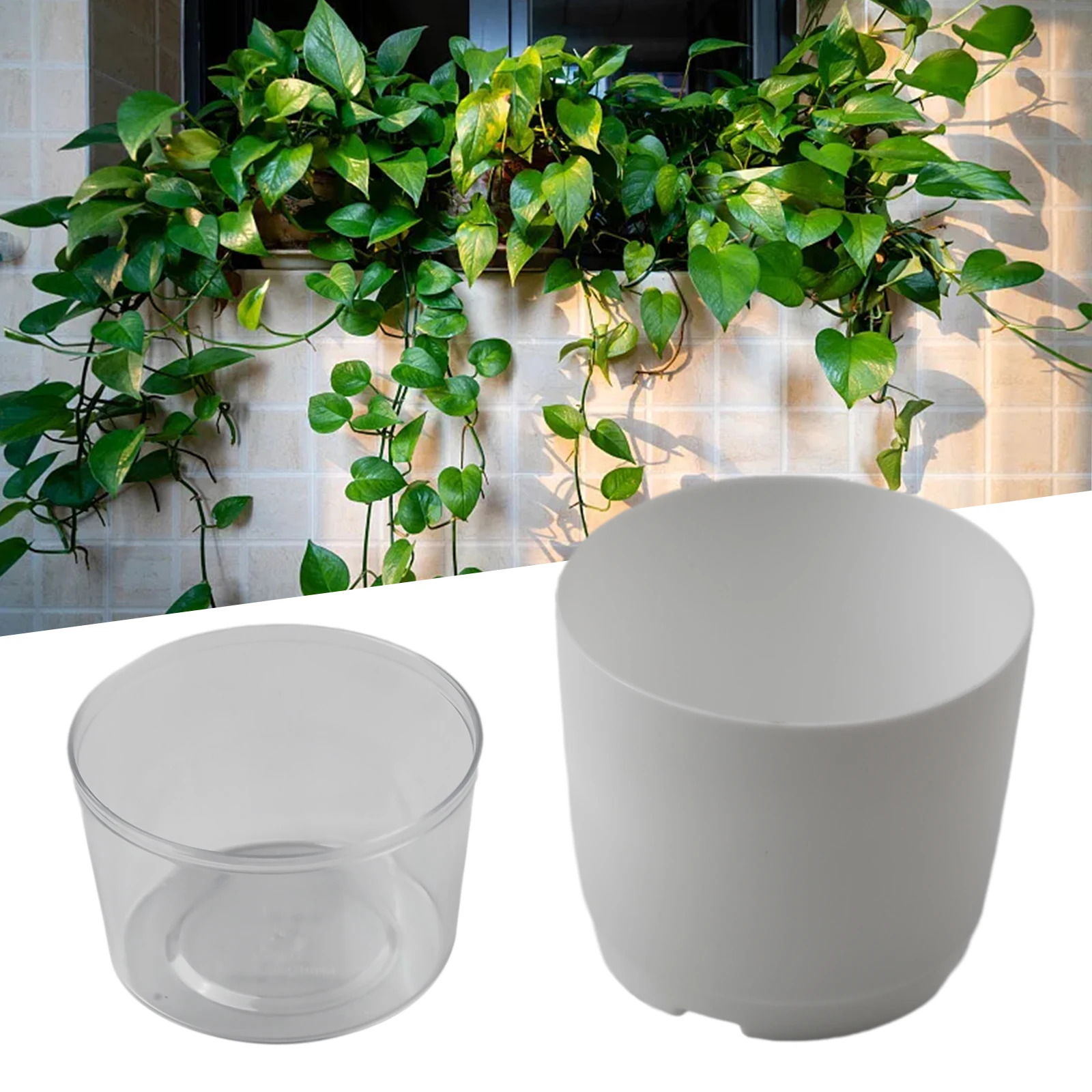 

Plant Pot Self Watering Garden Durable Small Succulent Plant Violet Pots Modern Garden Home Office Decorative