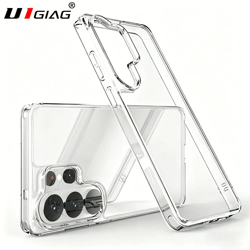 Premium Hybrid Shockproof Case with Clear Hard Back and Soft Silicone Cover
