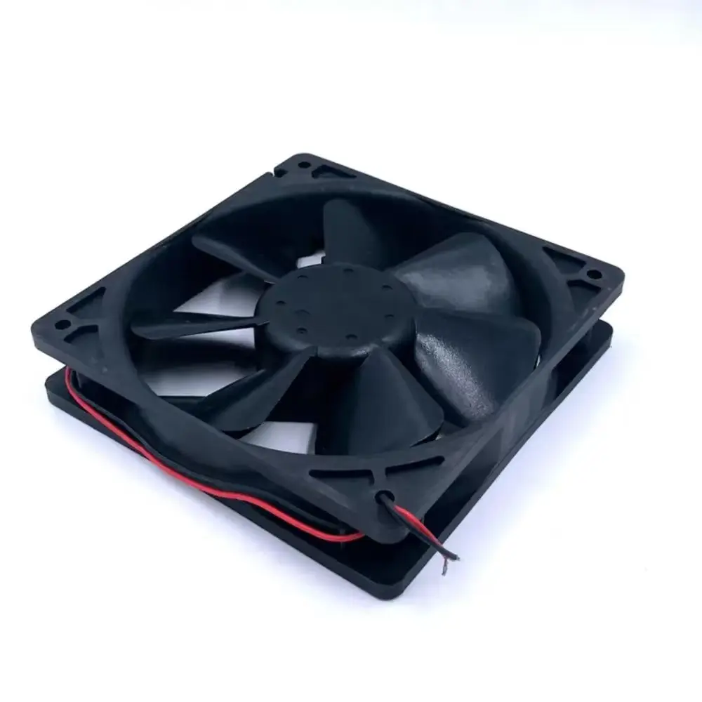 델타 WFB1212H 냉각팬용 120mm 축류팬, 듀얼 볼 베어링, 120mm x 25mm, 12V, 69 CFM, 3500 RPM, 서버 및 인버터용