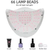 280W UV LED Nail Dryer Professional Gel Polish Drying Lamp with 4 Timer Settings for Fast Curing Gel Nails at Home Salon Use 3