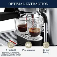 Arte Evo Espresso Machine with Cold Brew, Manual Milk Frother, Barista Kit for Latte, Cappuccino, Built-in Grinder, EC9255M 1