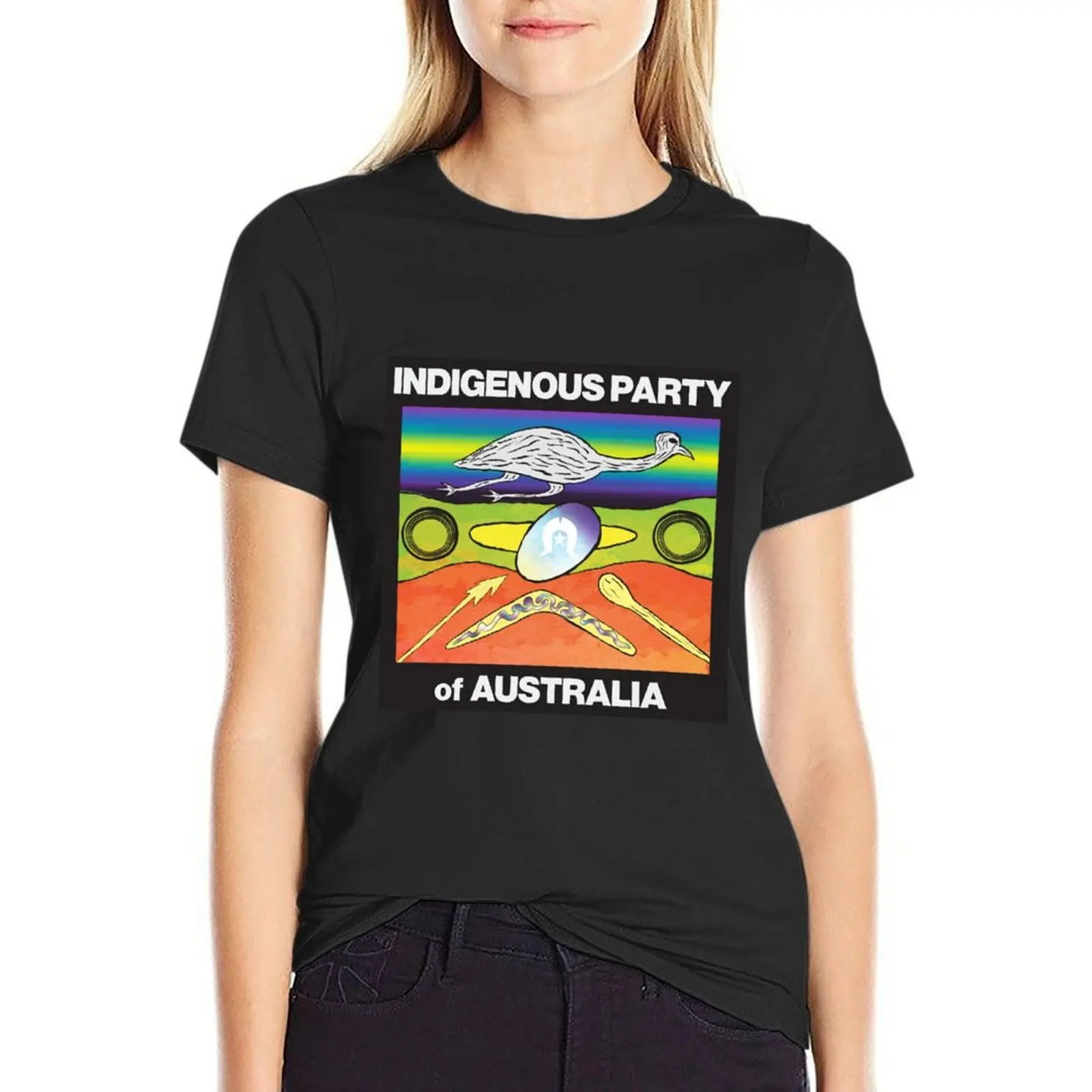 

Indigenous Party of Australia T-Shirt designer clothes Women luxury woman t shirt Women clothing Women t shirt