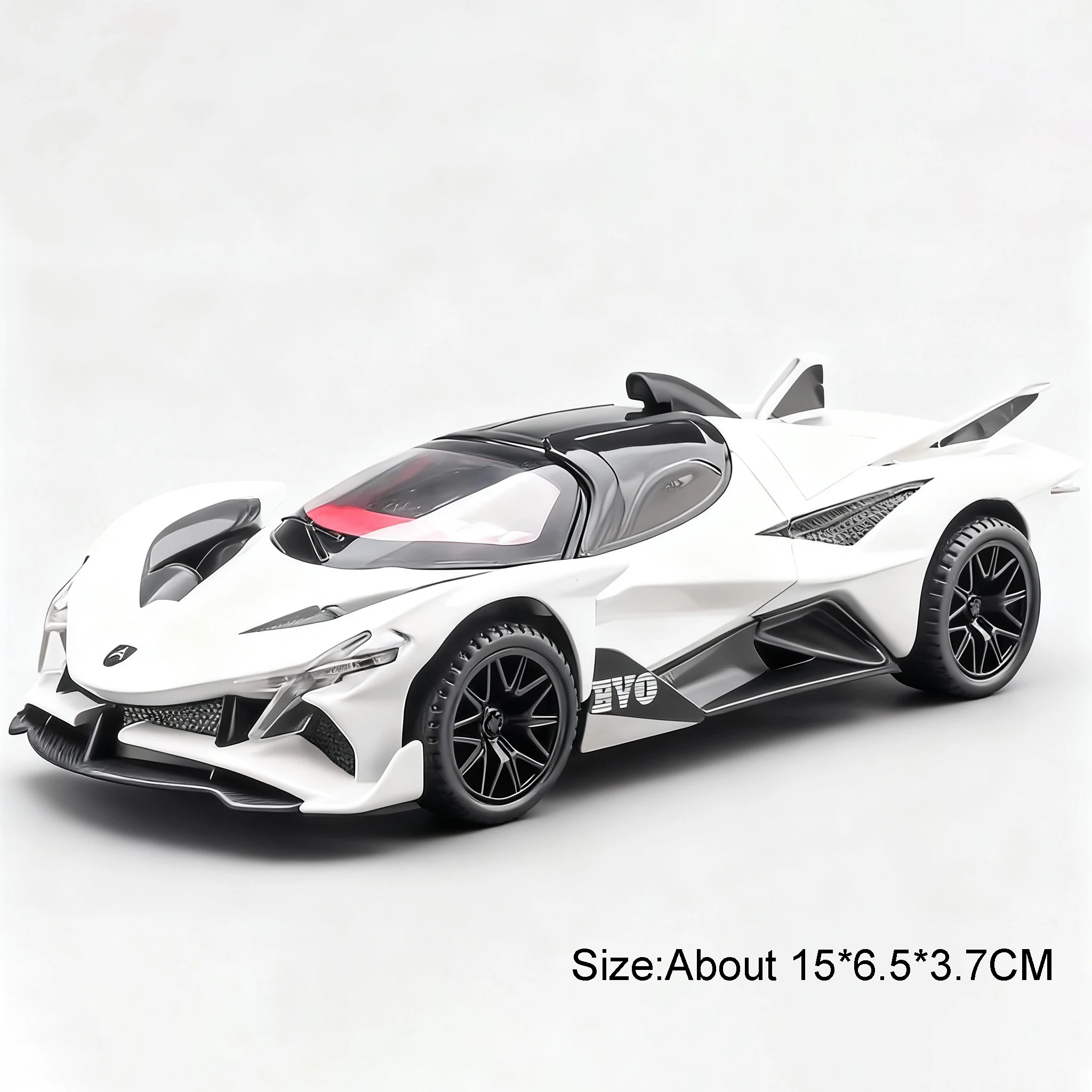 1:32 Diecast Alloy Car with Sound, Light & Rear Wheel Return Force – Doors Open Miniature Supercar Fashion Gift