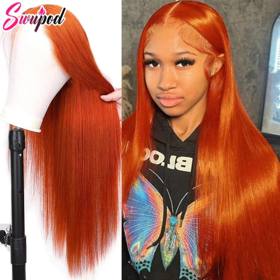 Ginger Orange HD Lace Frontal Wig - 200 Density