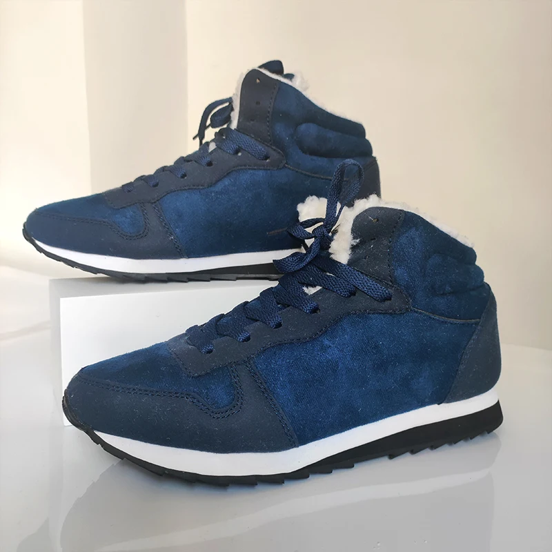 Men boots Men's Winter Shoes Fashion Snow Boots Shoes Plus Size Winter Sneakers Ankle Men Boots Black Blue Footwear