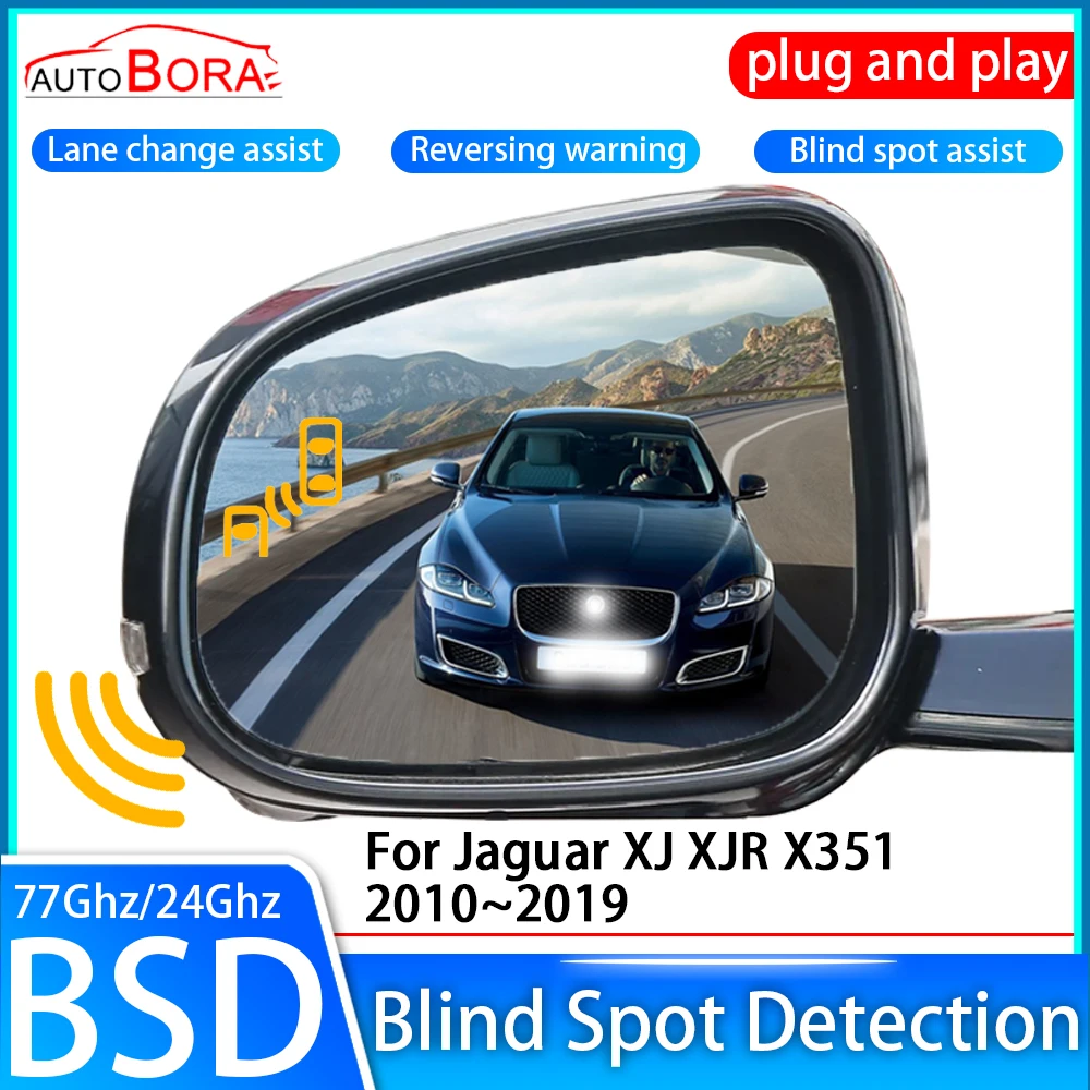 ZhuCamX Car Blind Spot Detection System BSD BSA Sensor Drive Rear Mirror Monitoring for Jaguar XJ XJR X351 2010~