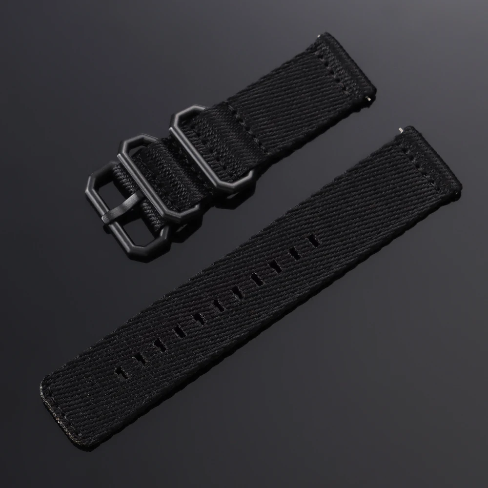 Versatile 22mm Nylon Quick Release Watchband - Durable Woven Strap