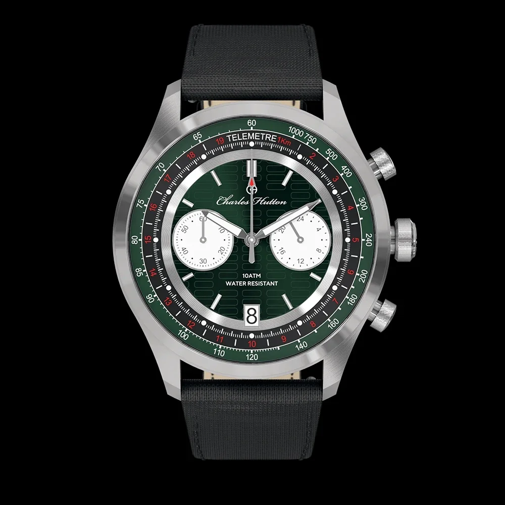 Vintage Chronograph Watch Men Military VK64 Chrono Pilot Watch 