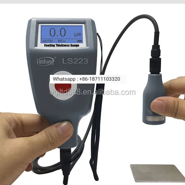 

LS223 Coating Thickness Gauge with F5N3 Detachable Cable Probe For Non-Magnetic And Non-Conductive Coatings 0-5000um