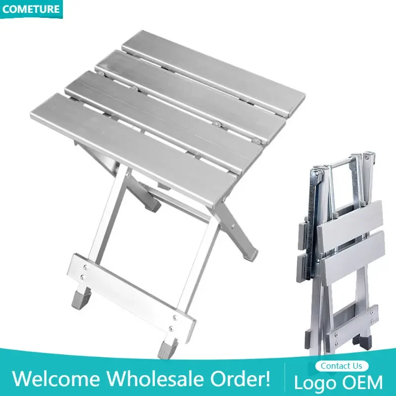 

Fishing Folding Stool Camping Non Slip Aluminum Alloy Outdoor Multifunction Hiking Convenient Portable Chair Space Saving