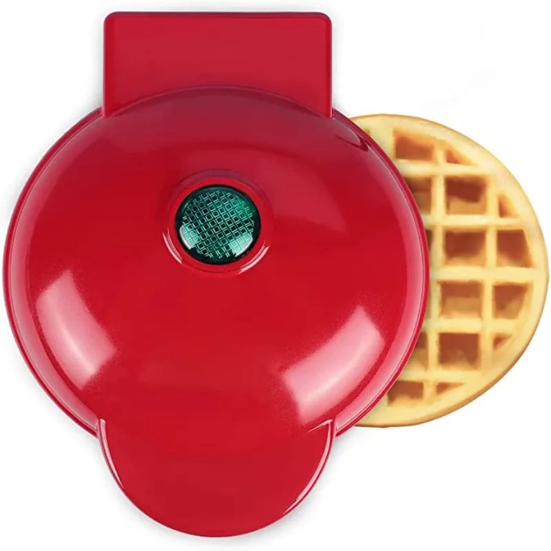 350W Mini Waffle Maker Christmas, Non Stick Electric American