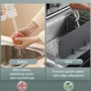 Kitchen Sink Water Splash Guards Sucker Flaps Silicone Waterproof Splatter Screen Dish Fruit Vegetable Washing Anti-water Board 4