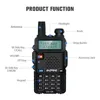 Walkie Takie Baofeng UV-5R 5W True High Power Ham Radio Long Range 10km FM Portable UV5R Dual Band Two Way Radio Comunicador 5