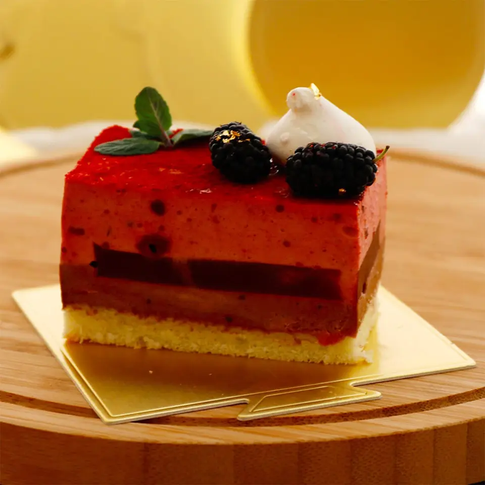 100 Tavole Per Torte Usa E Getta - Cartone Dorato Alimentare, 13x4cm, Per Dessert E Eventi