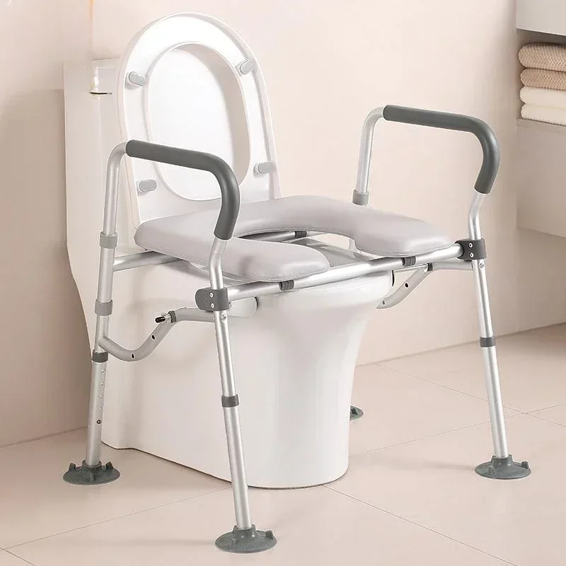 Adjustable Portable Bathroom Chair Raised Toilet Seat Handle Bidet Adult Senior Disabled Toilet Support Elderly