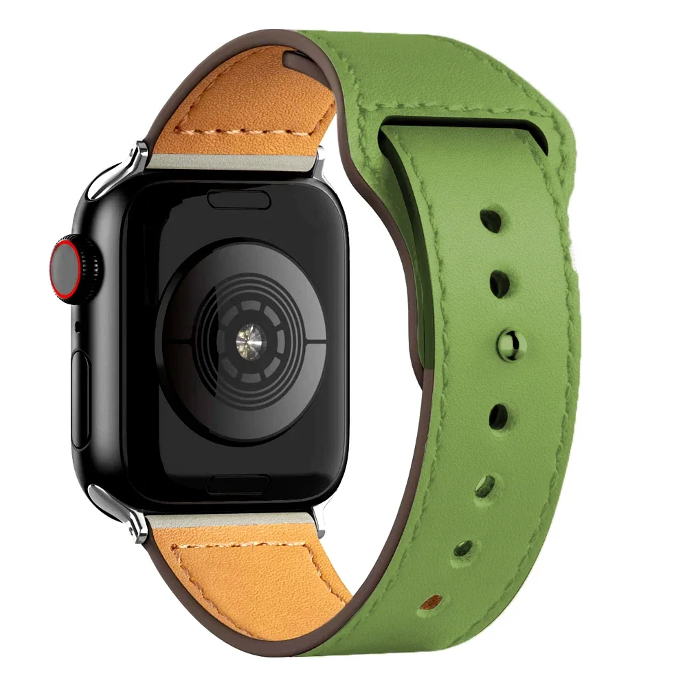 ตัวเลือกสินค้า สายหนังแท้สำหรับ Apple Watch Band Ultra ขนาด 38-49 มม.