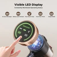 Aspirateur sans fil Proscenic P11 Ultra, aspiration de 40 kPa, autonomie de 40 minutes, brosse anti-emmêlement, tuyau réglable et corps léger de 1,6 kg, filtration à 4 couches, phares LED verts, nettoyage polyvalent multi-surfaces, chargement rapide et design peu encombrant 5