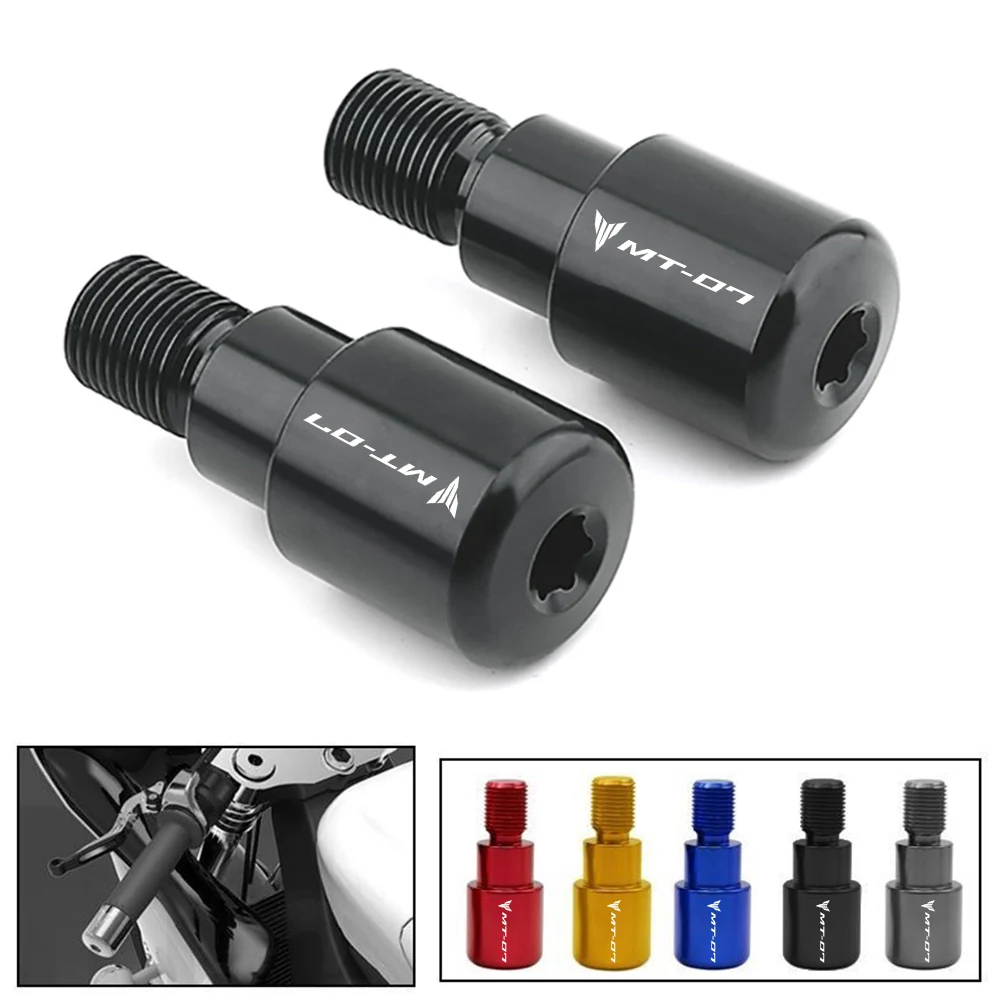 CNC Aluminum Handlebar End Sliders For Yamaha MT07 / MT-07 (2014