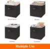 Cube Storage Bins, Foldable Decorative Fabric Storage Baskets for Organizing Home Organizers with Handles for Shelves 4