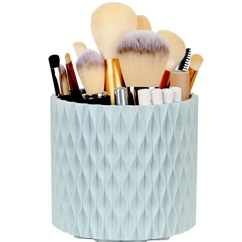 Deluxe Makeup Brush Collection with Storage Box - Fluffy Brushes for Eyes, Foundation, Concealer, Blush, and Highlighter